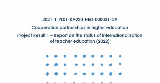 Report on internationalisation of teacher education published